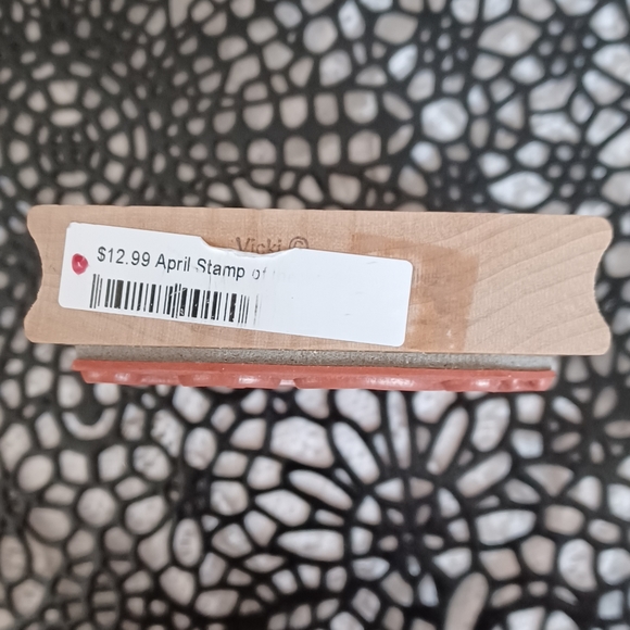 GREAT IMPRESSIONS WOOD MOUNTED RUBBER STAMP K86 APRIL STAMP - Picture 4 of 6